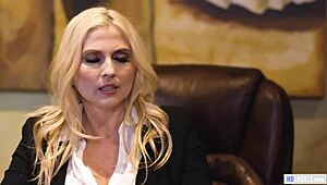 ugh, me and my milf boss christie stevens got wild with evelyn claire, lesbian stuff!