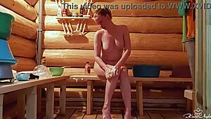 babe washing body while fingering her tight pussy solo! 💦