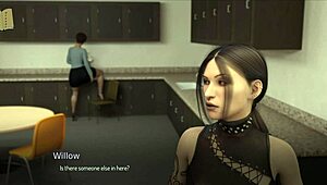 Bound character in anime hentai game