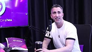 His Fetish is Watching Wife with Another Man, Gustavo Asbach in Sheer Red.