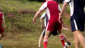 man, i cant even... soccer league after-game turned into wild group fuckin with huge cocks everywhere!