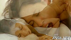 lovely darling releases her pent-up desires by sucking the guy's cock in rough amateur sex