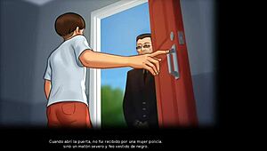 Summertime Saga: Sexy Photo Shoot With Stepsister In Shower.