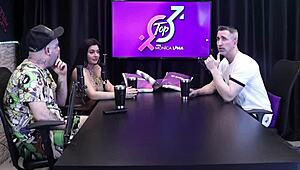 His Fetish is Watching Wife with Another Man, Gustavo Asbach in Sheer Red.