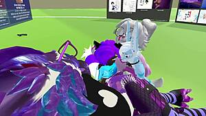 Gay vr scene with hoes engaging in hardcore actions