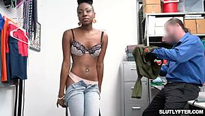 Ebony Thief Amari Anne's Tight Pussy Punished Hard