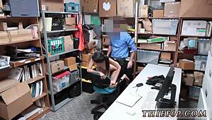 Mature Cop Uses Anal Dildo for Intense Interracial Toy Play.