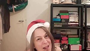 Champagne-fueled slave's sensual striptease and solo play