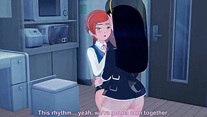 yo, violet parr dominates in a wild threesome competition for 2mill views!