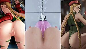 stf cammy compilation hints at futanari blowjob delights
