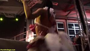 Skinny step siblings perform on erotic porn stage