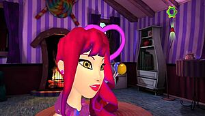 Zuzu acting as the bitch character in the game