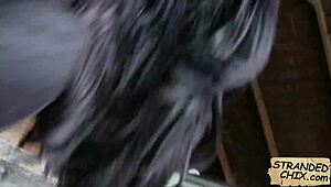 Hot teen 18+ Anna gets her sweet pussy nailed in public POV