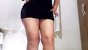 Naughty Slut Smoking And Undressing!