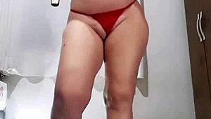 Naughty Slut Smoking And Undressing!