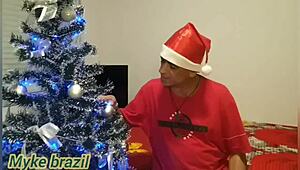 Christmas Special With Ines Ventura In Wet Pussy Orgasm And Blowjob