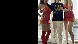 Wow, check this hot threesome with Ms. Saigon and Luna Truhrmann doubling up on blowjobs!