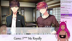 Vtuber navigates F Me Royally part 4 with anime kisses