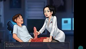 Summertime saga 32 • горячая азиатская училка дрочит ученику