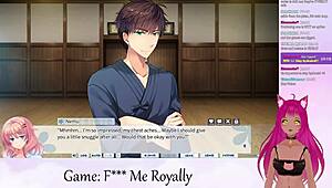 Vtuber navigates F Me Royally part 4 with anime kisses