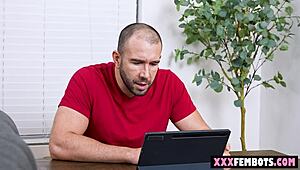 Hot sex robot gets tested by a horny guy. Wow, that’s wild! 😍