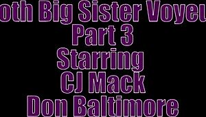 Goth big stepsister voyeur series