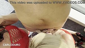 Wow, check this hot threesome with Ms. Saigon and Luna Truhrmann doubling up on blowjobs!