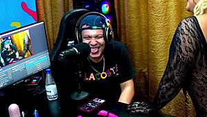 andressa sanchez got sensual with ruan, sticking her ass at the camera and pulling out his cock in the outdoor barraco podcast