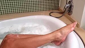 Latina teen with natural tits and black cock in dorm assfucking balloon fun.