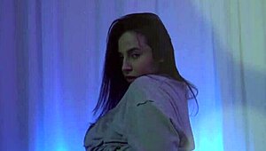 Natalie, the Latina teen, dances seductively while stripping for a hot blowjob.