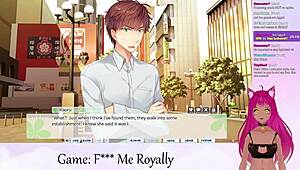 Vtuber navigates F Me Royally part 4 with anime kisses