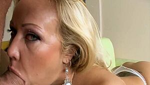 this beauty knows how to please a dude with her wild wang chowdown. she teases and sucks until he bursts!