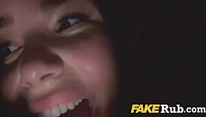 Christmas Gift Arrives Stuck, Teasing with Big Tits in Dorm