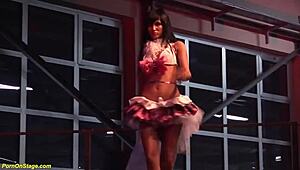 Skinny step siblings perform on erotic porn stage