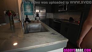 I disturbed my stepdaughter while she was doing chores