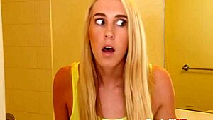 Cadence Lux tells her stepbrother not to touch her, but ends up getting fucked 😏