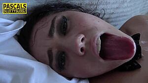 fetish babe squirms under toy play during intense banging