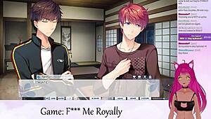 Vtuber navigates F Me Royally part 4 with anime kisses