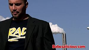 Perfect Babe Takes Huge Black Dildo Deep In Ass