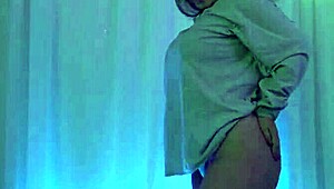 Natalie, the Latina teen, dances seductively while stripping for a hot blowjob.