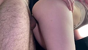 I fucked a redhead slut at the window