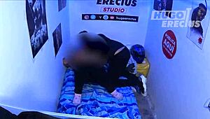 My neighbor sneaks out for a quickie - hidden camera?