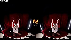 Helluva Boss Hentai Cosplay Blonde with Big Tits in Kinky POV Game Action