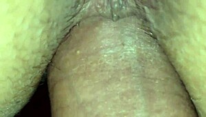 young amateur enjoys party from behind gently