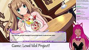 Vtuber plays lewd idol project