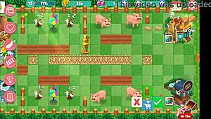 Nutaku booty farm hentai game features sexy flashing and big ass action