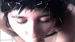 mamada divina y follada dura para esta puta latina, polla monstruosa en su culo grande 😈