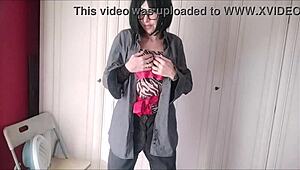 i slowly undress, revealing my wet pussy and big tits