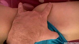 horny amateur with small tits loves sucking cock