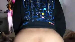 Amateur girl fucks with sweater on because she felt cold.